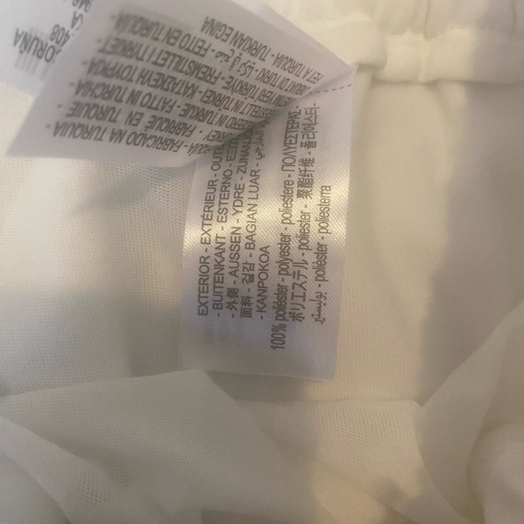 ZARA WOMAN SIDE STRIPE WIDE LEG PANT SIZE LARGE ECUR NEW WITH TAGS - Picture 6 of 11